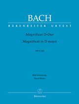 BACH: MAGNIFICAT IN D MAJOR BWV 243, VOCAL SCORE